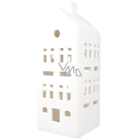 Porcelain house with LED lighting 21,5 cm