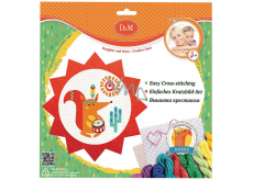 D&M Fox embroidery, creative set 25 x 25 cm, recommended age 7+