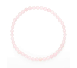 Rosie's bracelet elastic natural stone, ball 4 mm / 19 cm, love stone