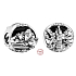 Charm Sterling silver 925 Disney, Beauty and the Beast, Belle and her friends, bead on bracelet movie