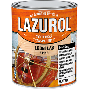Lazurol S1119 marine varnish resistant wood varnish clear, matt 750 ml