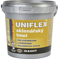 Uniflex oil-based glazier putty, repaintable, 6 kg