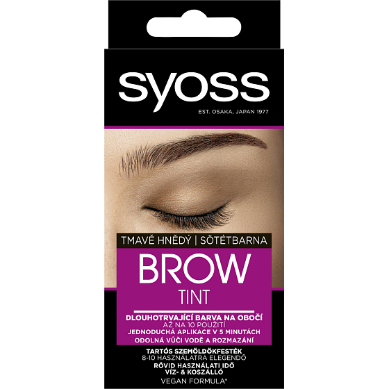 Syoss Brow Tint eyebrow dye Dark Brown, 17 ml