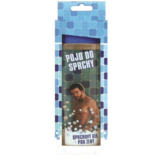 Bohemia Gifts Come to the shower gentle shower gel with original 3D label and silk proteins, watermelon and grape wine for a woman in a blue box 300 ml