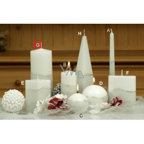 Lima Artic candle white cylinder 80 x 200 mm 1 piece