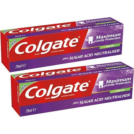 Colgate Maximum Cavity Protection Fresh Mint toothpaste 2 x 75 ml