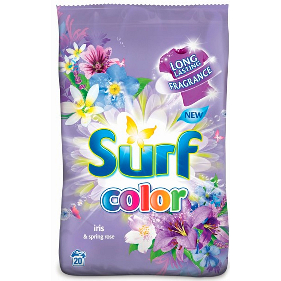 Surf Color Iris & Spring Rose powder for washing colored laundry 20 doses of 1.4 kg
