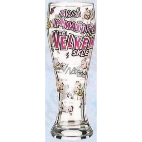 Nekupto Gifts with humor Beer glass humorous Little buddy on a large glass 0.6 l