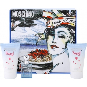 Moschino Funny! eau de toilette 4 ml + body lotion 25 ml + shower gel 25 ml, gift set