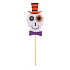 Felt skull pick 9 cm + skewer