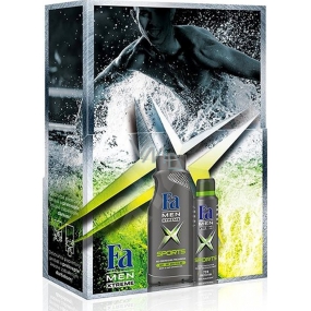 Fa Men Xtreme Sport shower gel 400 ml + antiperspirant deodorant spray 150 ml, cosmetic set