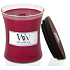 WoodWick Currant - Currant scented candle with wooden wick and glass lid medium 275 g