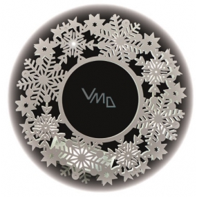 Wreath 30 x 30 cm - 11 LED warm white + timer