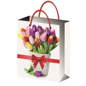 Angel Gift paper bag 32 x 26 x 12.7 cm tulips