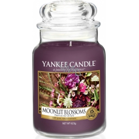 Yankee Candle Moonlit Blossoms - Flowers in the moonlight scented candle Classic large glass 623 g