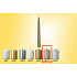 Lima Candle smooth metal beige cone 22 x 250 mm 1 piece