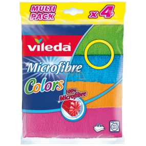 Vileda Microfibre Colors universal micro cloth 30 x 30 cm 4 pieces