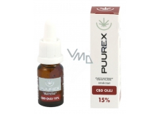 Puurex 15% CBD oil hemp drops, food supplement 10 ml