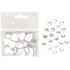 White self-adhesive hearts 2 cm 20 pieces