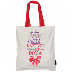 Nekupto Neplastuj Shopping Bag Cotton, Your Branded Handbag 38 x 40 x 10 cm