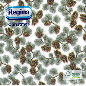 Regina Paper napkins 1 ply 33 x 33 cm 20 pieces Christmas Pine cones