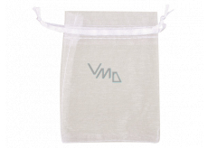 Organza bag white 9 x 12 cm