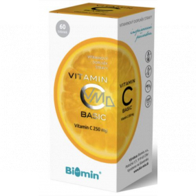 Biomin Vitamin C Basic contributes to boosting immunity 500 mg dietary supplement 60 capsules