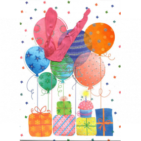 Emocio Gift paper bag for children 18 x 24 x 8 cm Balloons