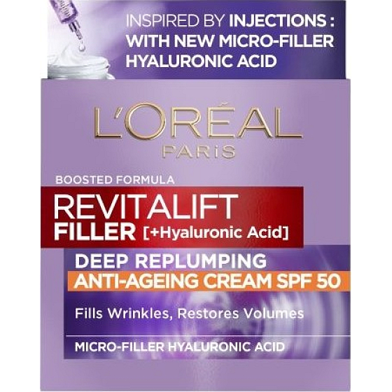 Loreal Paris Revitalift Filler Anti-ageing Cream SPF50 face cream 50 ml