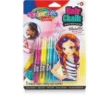 Colorino Metallic Hair Chalks 5 Colors 30 g