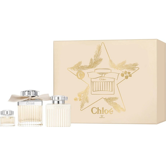 Chloé Chloé eau de parfum 75 ml + body lotion 100 ml + eau de parfum 5 ml, gift set for women