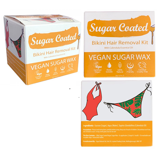 Sugar Coated Chamomile epilating kit for bikini area 200 g