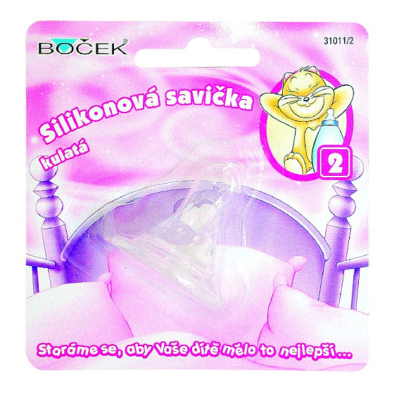 Sidewalls Silicone pacifier hole size 2 - Milk