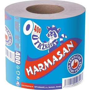 Harmasan 1-ply toilet paper, roll of 400 sheets, 1 roll