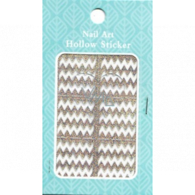 Nail Accessory Hollow Sticker nail stencils multicoloured lightning 1 sheet