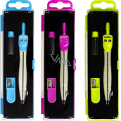 Spoko School compass with ink and sharpener 11,5 cm 1 piece mix colours S0512