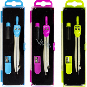 Spoko School compass with ink and sharpener 11,5 cm 1 piece mix colours S0512