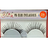EyelaShes Artificial eyelashes with glue 09 Black 1 pair