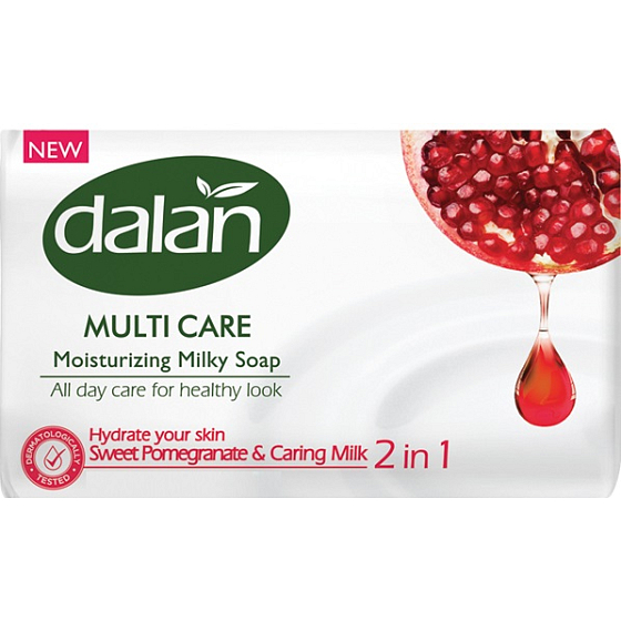 Dalan Multi Care Pomegranate and Caring Milk Moisturizing Toilet Soap 90 g