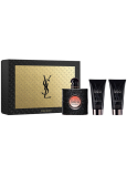 Yves Saint Laurent Opium Black parfémovaná voda 50 ml + tělové mléko 2 x 50 ml, dárková sada pro ženy