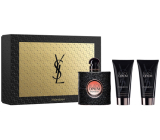 Yves Saint Laurent Opium Black parfémovaná voda 50 ml + tělové mléko 2 x 50 ml, dárková sada pro ženy