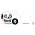 Sterling Silver 925 Luminous Glittering Skull Glow in the Dark, Halloween Bracelet Bead