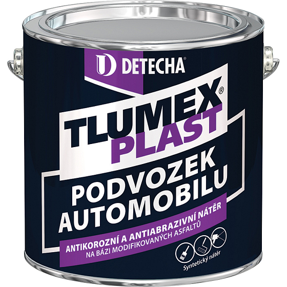 Tlumex Plast anticorrosive paint for car and chassis, black, 2 kg