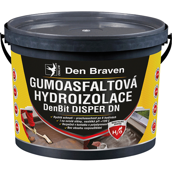 Den Braven DenBit Disper DN rubber asphalt waterproofing, 10 kg