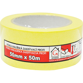 Mako Comfort masking tape smooth crepe, 7 days, up to 60 °C, 50 mm × 50 m