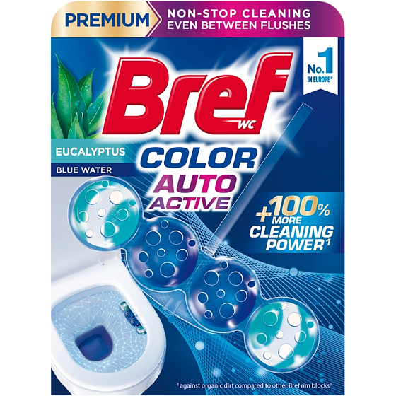 Bref WC Block Color Auto Active Eucalyptus, 50 g