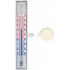 Schneider Window Thermometer Flat, Plastic, Self-adhesive, 140 x 25 mm