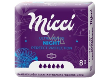 Micci Ultra Wings Night intimate pads with wings 8 pieces