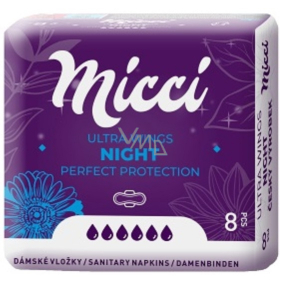 Micci Ultra Wings Night sanitary pads with wings 8 pieces