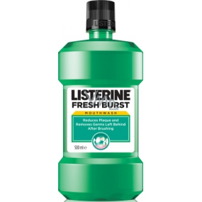 Listerine Freshburst mouthwash antiseptic reduces dental plaque 250 ml
